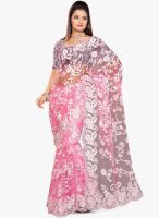 Roop Kashish Pink Embroidered Saree