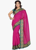 Roop Kashish Pink Embroidered Saree