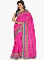 Roop Kashish Pink Embroidered Saree