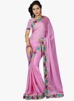 Roop Kashish Pink Embroidered Saree