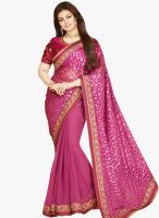 Roop Kashish Pink Printed Saree