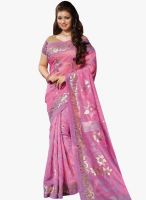 Roop Kashish Pink Printed Saree