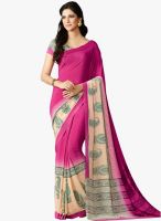 Roop Kashish Pink Printed Saree