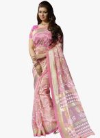 Roop Kashish Pink Printed Saree