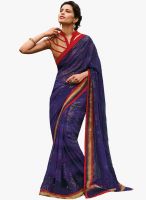 Roop Kashish Purple Printed Saree