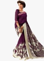 Roop Kashish Purple Printed Saree