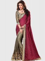 Roop Kashish Red Embroidered Saree