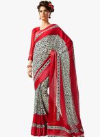 Roop Kashish Red Printed Saree