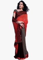 Roop Kashish Red Printed Saree