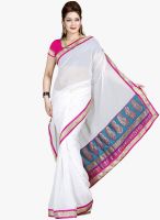 Roop Kashish White Embellished Saree