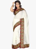 Roop Kashish White Embroidered Saree