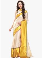 Roop Kashish White Printed Saree