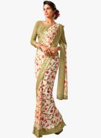 Roop Kashish White Printed Saree