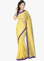 Roop Kashish Yellow Embroidered Saree