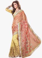 Roop Kashish Yellow Embroidered Saree