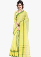 Roop Kashish Yellow Printed Saree