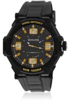 Sonata 77029Pp01J Black Analog Watch