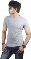 Spur Solid Men's Round Neck Grey T-Shirt