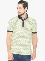 Status Quo Green Printed Polo T-Shirt