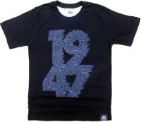 Tricolor Nation Graphic Print Men's Round Neck Blue T-Shirt Tricolor Nation Graphic Print Men's Round Neck Blue T-Shirt