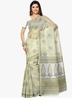 Triveni Sarees Green Printed Saree