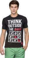 UberPlush Printed Men's Round Neck Black T-Shirt UberPlush Printed Men's Round Neck Black T-Shirt