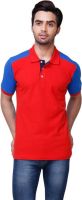 Yepme Solid Men's Polo Neck Red, Blue T-Shirt