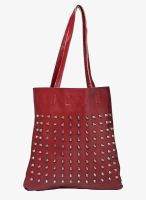 20dresses Maroon Polyurethane (Pu) Handbag