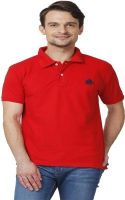 ABLOOM Solid Men's Polo Neck Red T-Shirt ABLOOM Solid Men's Polo Neck Red T-Shirt