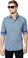 Allen Solly Men's Checkered Casual Blue Shirt