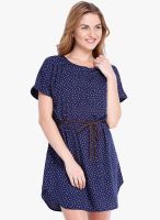 Anaphora Blue Printed Shift Dress