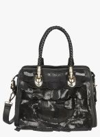 Bagkok Black Leather Handbag