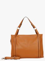 Bagkok Tan Polyurethane (Pu) Handbag