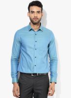 Blackberrys Green Checks Regular Fit Formal Shirt