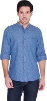 Blue Wave Men's Solid Casual Blue Shirt