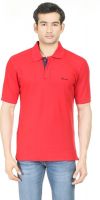 Blumerq Solid Men's Polo Neck Red T-Shirt