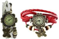 DSC DSC1008 Vintage Analog Watch - For Girls, Women