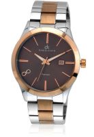 Daniel Klein Dk10298-5 Two Tone /Brown Analog Watch