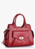 Ebano Red Leather Handbag