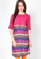 Entropy Cotton Fuchsia Kurti