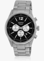 Esprit Es106351007_Sor Silver/Black Chronograph Watch
