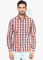 Fame Forever By Lifestyle Orange Regular Fit Casual Shirt