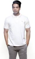 Fashnopolism Solid Men's Polo Neck Blue T-Shirt