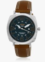 Helix Ti017hg0200-Sor Brown/Blue Analog Watch