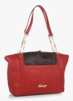 Hidesign Sb Sibyl 02 Red/Aubergine Leather Handbag