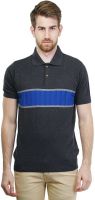Kalt Self Design Men's Polo Neck Multicolor T-Shirt