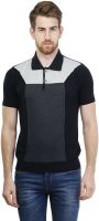Kalt Self Design Men's Polo Neck Multicolor T-Shirt