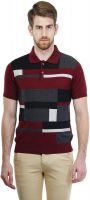 Kalt Self Design Men's Polo Neck Multicolor T-Shirt