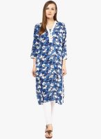 Kurti'S Blue Printed Kurtis