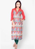 Kurti'S Red Printed Kurtis